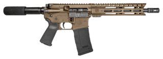 Diamondback DB15 300 Blackout Semi-Auto Pistol - Flat Dark Earth - 10" - 28 Round
